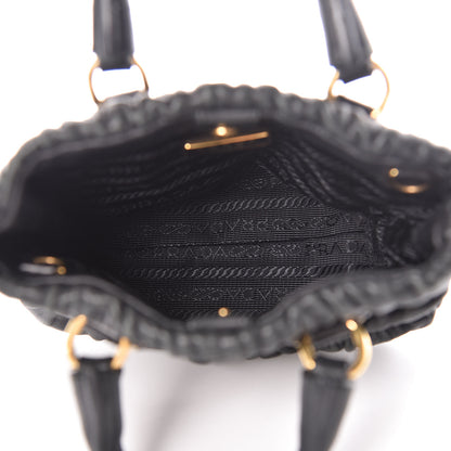 Prada Nappa Gaufre Mini Crossbody Bag Black 5 of 16