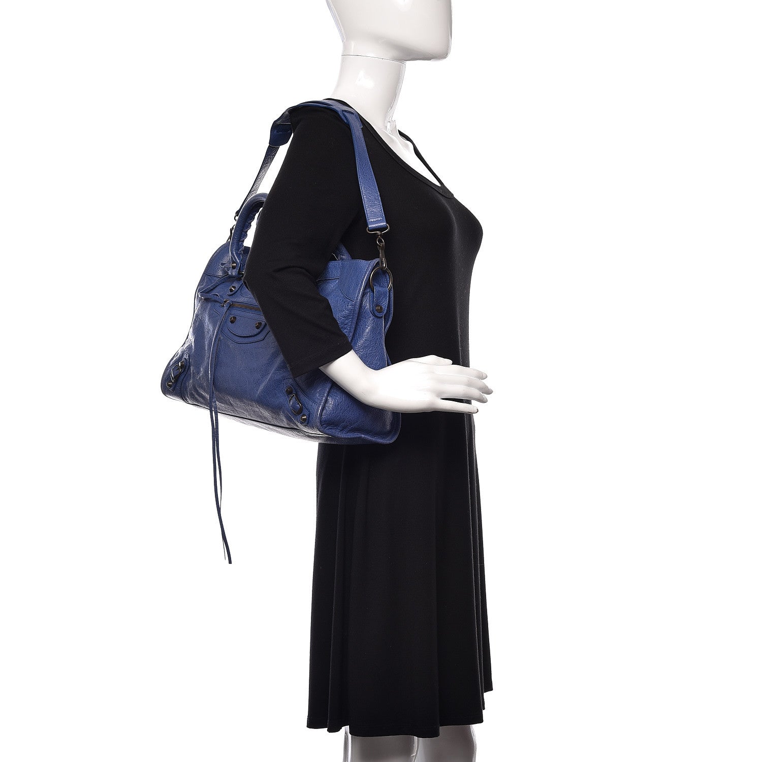 Balenciaga Agneau Classic Hardware City Bleut Bleu Glacier 2 of 12