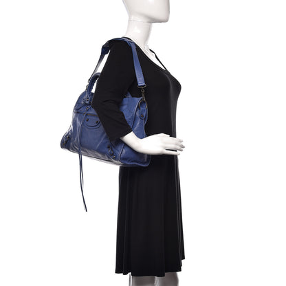 Balenciaga Agneau Classic Hardware City Bleut Bleu Glacier 2 of 12