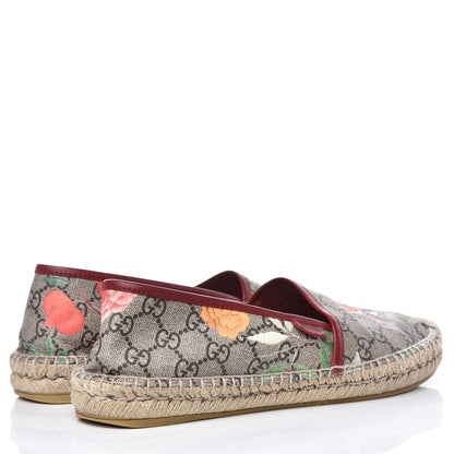 Gucci GG Supreme Monogram Tian Womens Espadrilles 40 Beige Multicolor Red 4 of 10