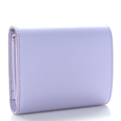 Celine Shiny Smooth Lambskin Small Triomphe Wallet Light Lilac 3 of 9