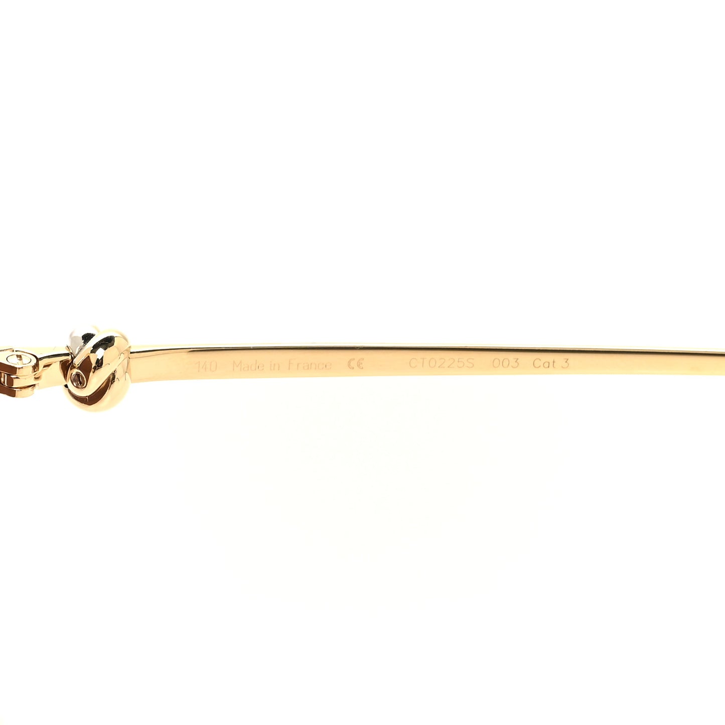 Metal Trinity Sunglasses CT0225S 001 Gold Silver