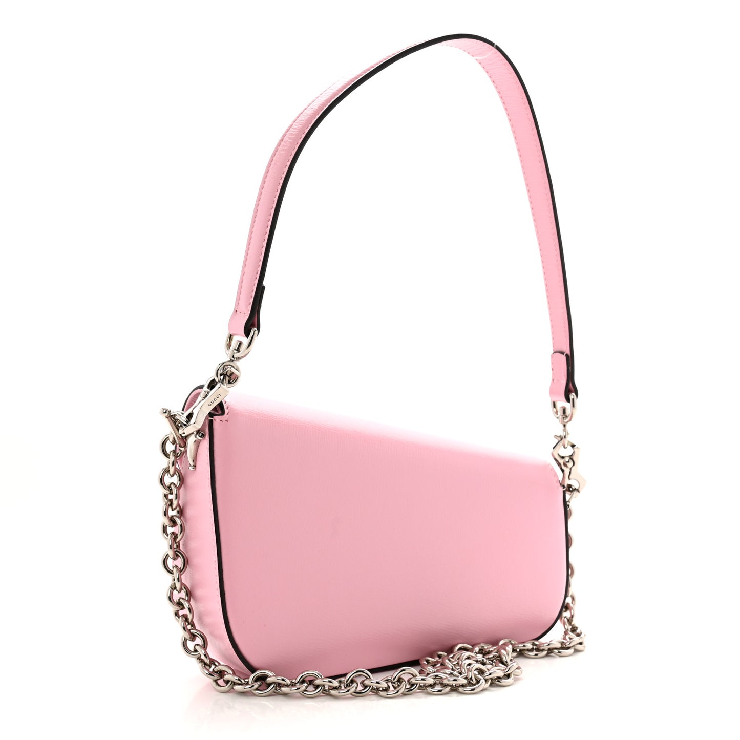 Calfskin Mini Horsebit 1955 Asymmetric Shoulder Bag Pink