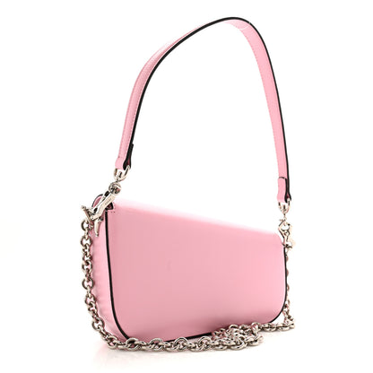 Gucci Calfskin Mini Horsebit 1955 Asymmetric Shoulder Bag Pink 3 of 10