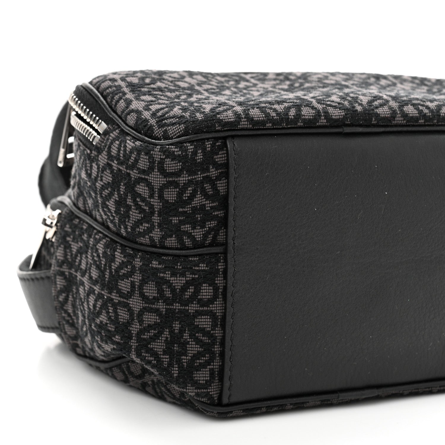 Loewe Jacquard Anagram Calfskin Mini Camera Bag Anthracite Black 9 of 10