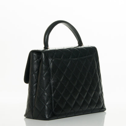 Chanel Caviar Quilted Jumbo Kelly Flap Black 3 of 10