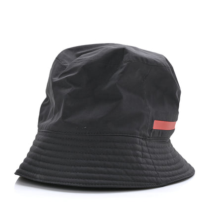 Prada Technical Nylon Linea Rossa Bucket Hat L Black 5 of 8