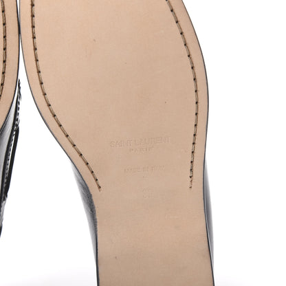 Saint Laurent Moroder Calfskin Mens Deck 20 Loafers 39 Black 6 of 9