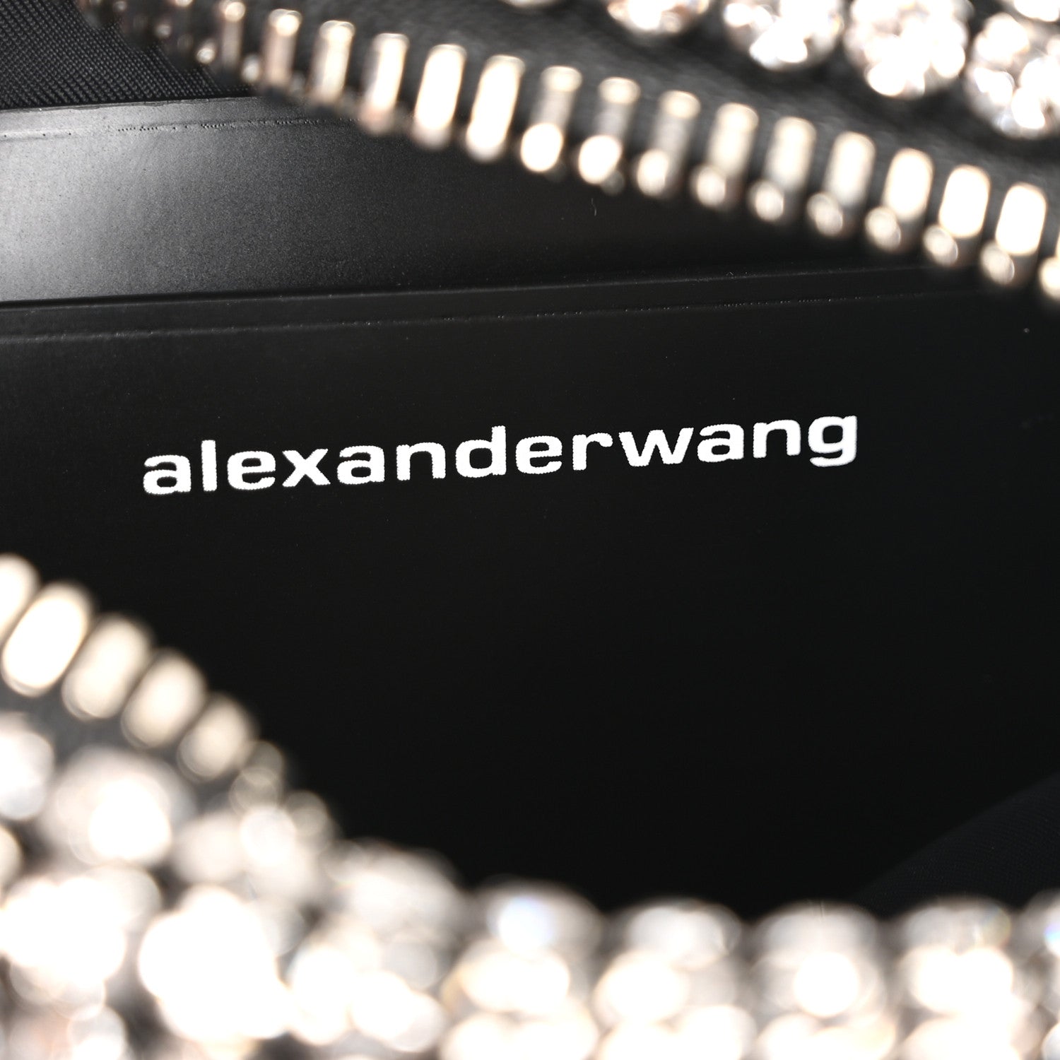 Alexander Wang Mesh Crystal Rhinestone Mini Heiress Pouch Silver 6 of 11