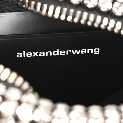 Alexander Wang Mesh Crystal Rhinestone Mini Heiress Pouch Silver 6 of 11