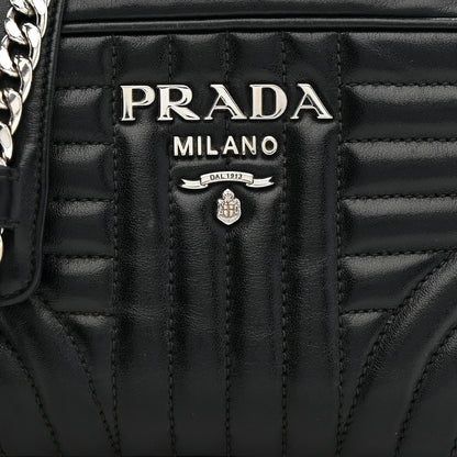 Prada Soft Calfskin Diagramme Camera Bag Black 8 of 18