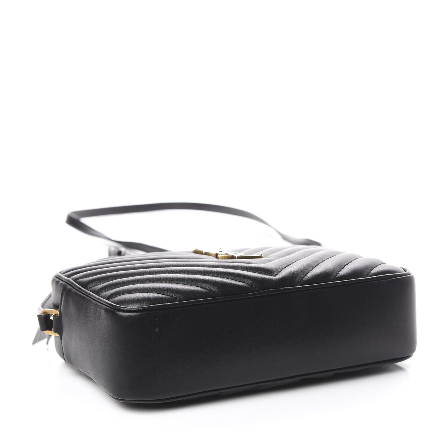 Calfskin Matelasse Monogram Lou Camera Bag Black