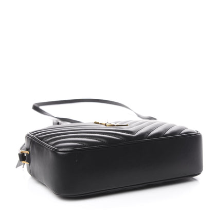 Saint Laurent Calfskin Matelasse Monogram Lou Camera Bag Black 3 of 8