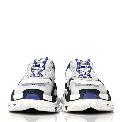 Balenciaga Fabric Mesh Womens Triple S Sneakers 37 White Bleu Violet 2 of 7