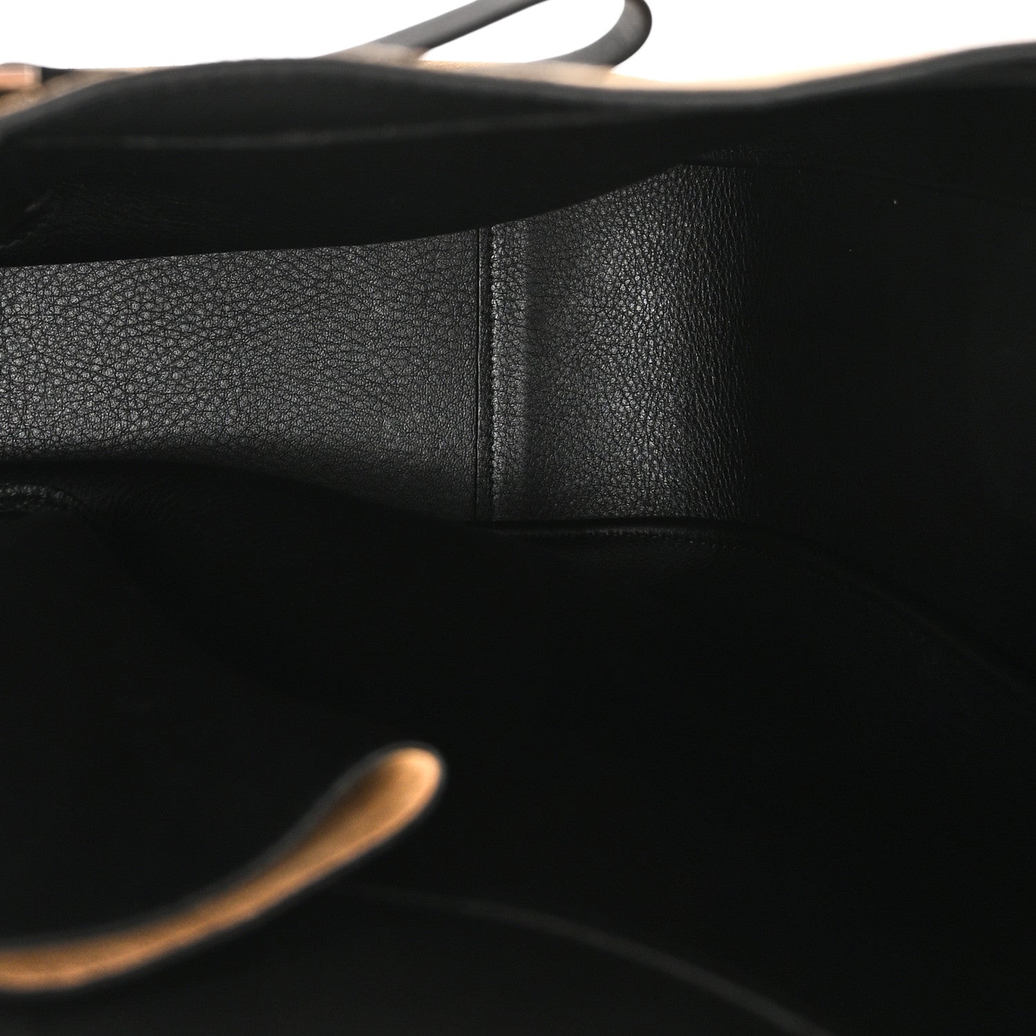 Loewe Calfskin Suede Hammock Shoulder Bag Oak Dark Gold Black 5 of 9