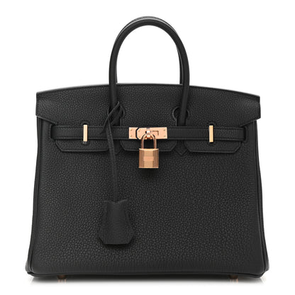 Hermes Togo Birkin 25 Black 1 of 12