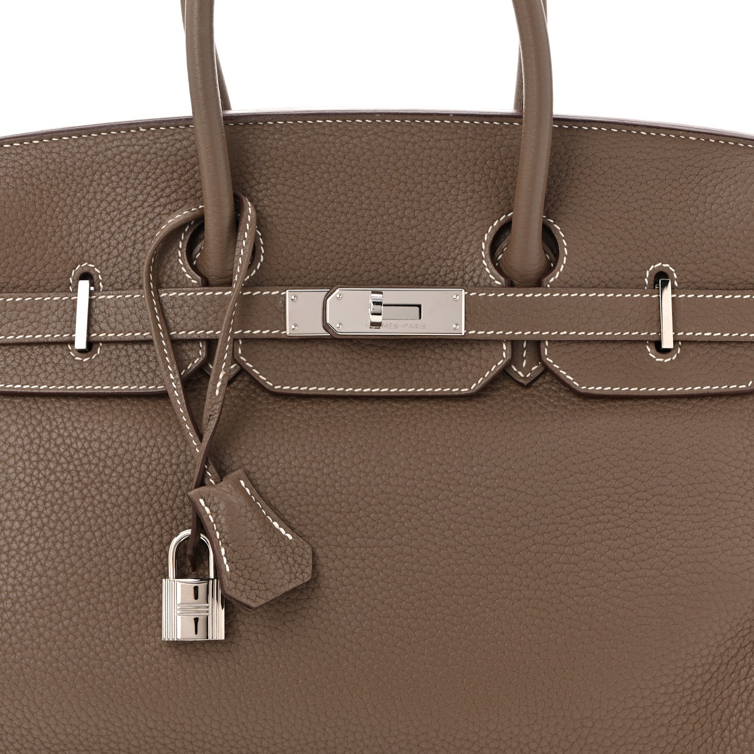 Hermes Taurillon Clemence Birkin 35 Etoupe 8 of 11