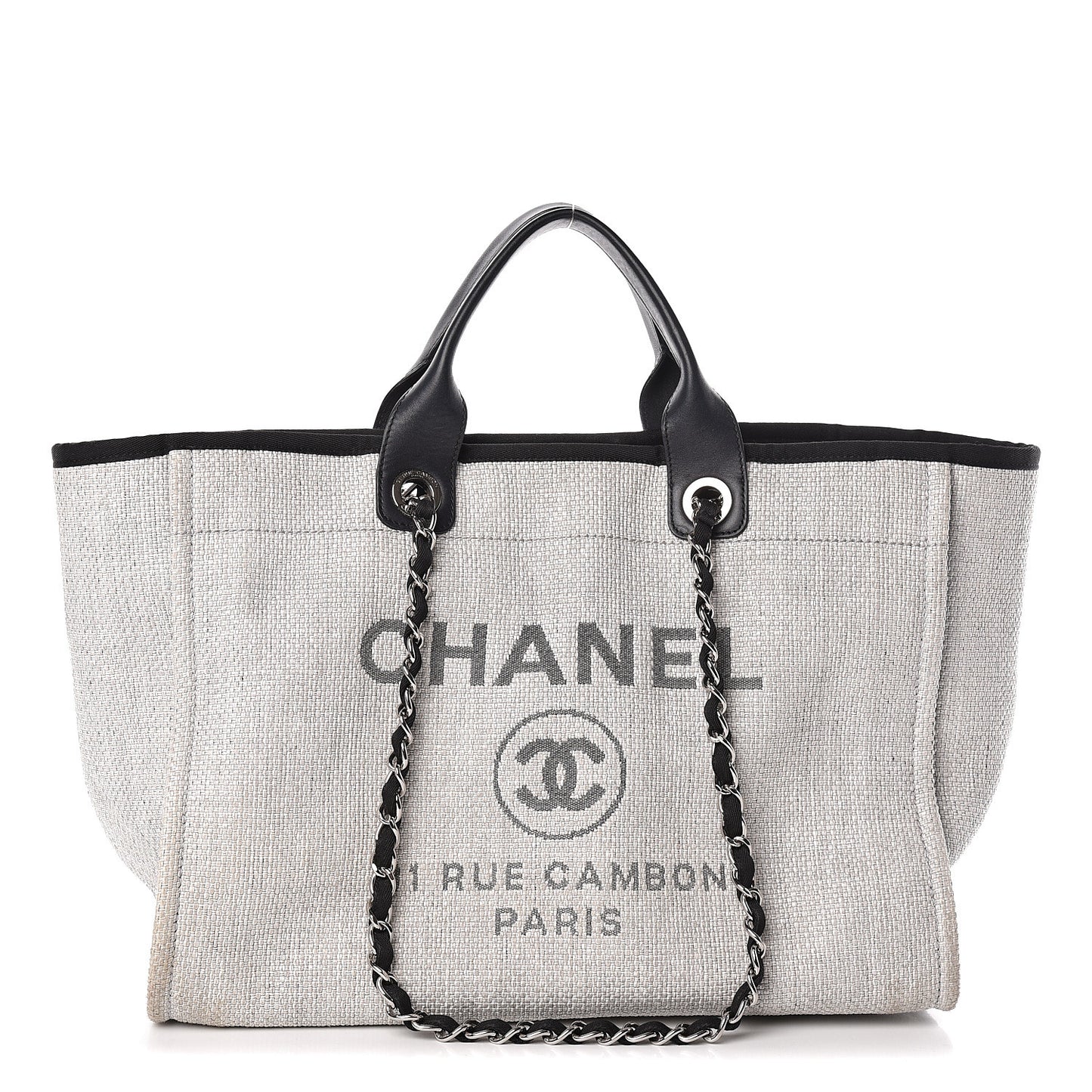 Canvas Deauville Large Tote Grey