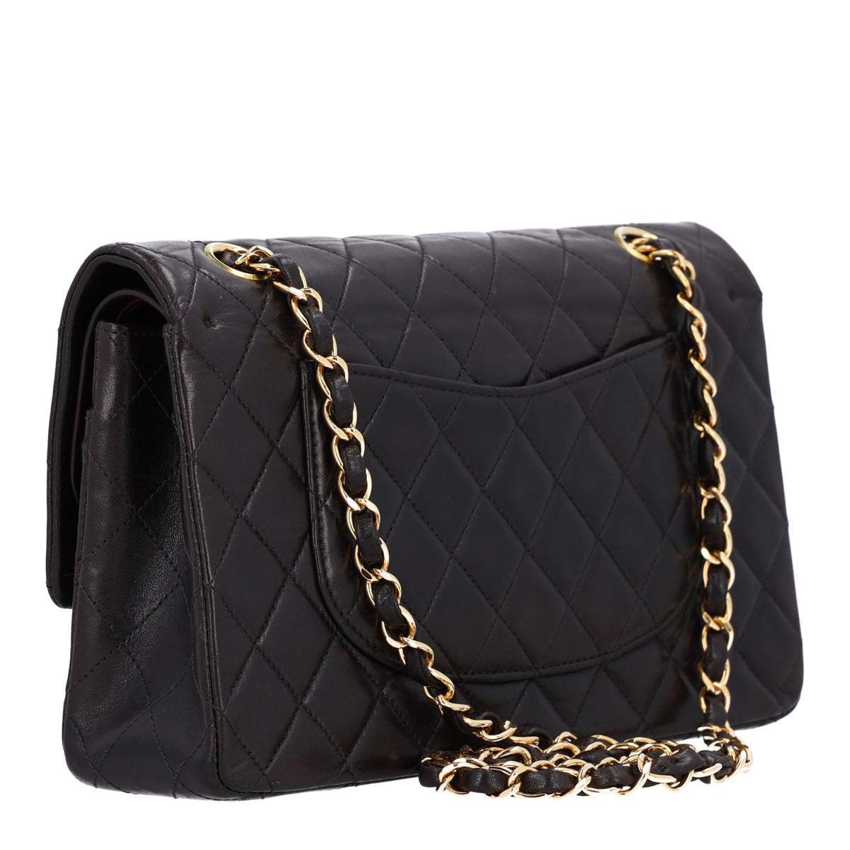 Chanel Lambskin Quilted Medium Double Flap Black 3 of 11