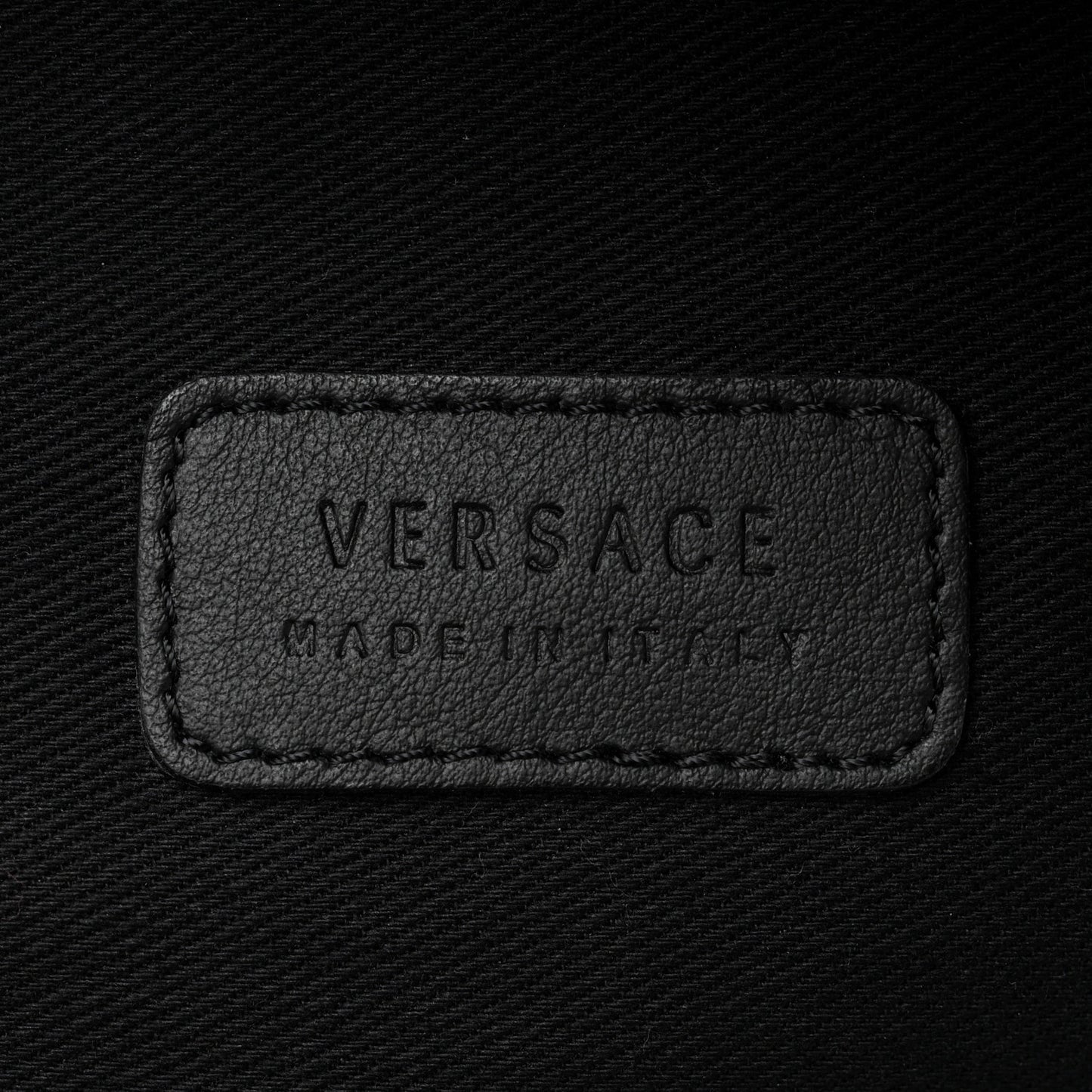 Nylon Palazzo Medusa Backpack Black