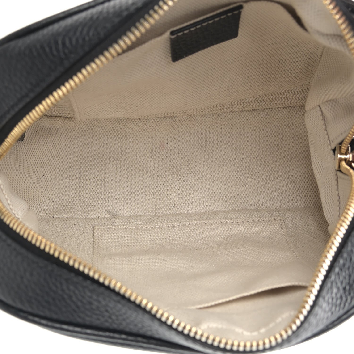 Gucci Pebbled Calfskin Small Soho Disco Bag Black 5 of 9