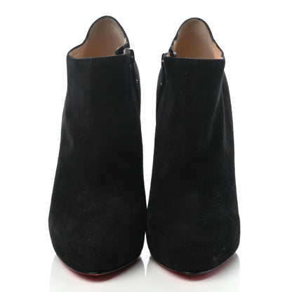 Christian Louboutin Suede Vicky 140 Ankle Booties 37 Black 2 of 7