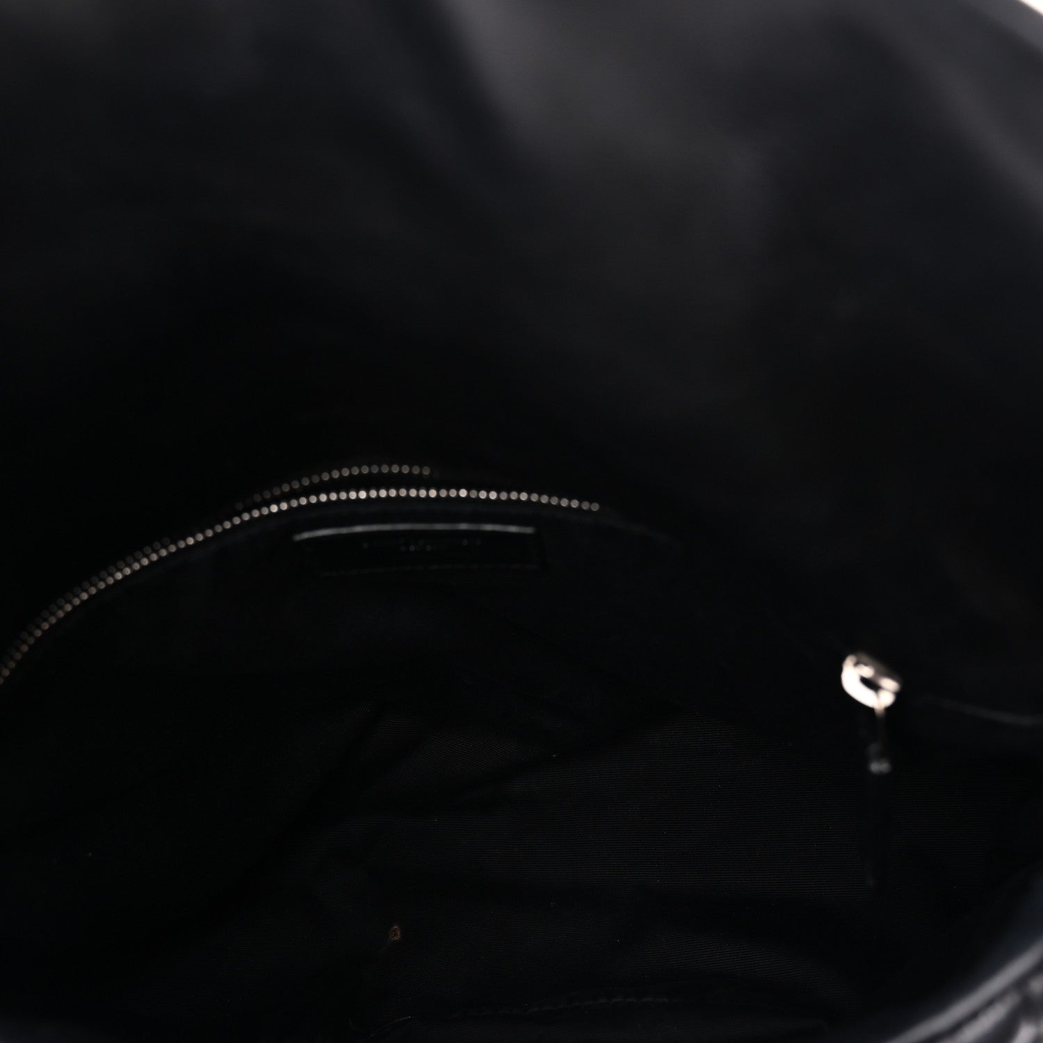 Saint Laurent Lambskin Quilted Medium Loulou Puffer Monogram Chain Satchel Black 5 of 11