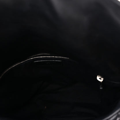 Saint Laurent Lambskin Quilted Medium Loulou Puffer Monogram Chain Satchel Black 5 of 11