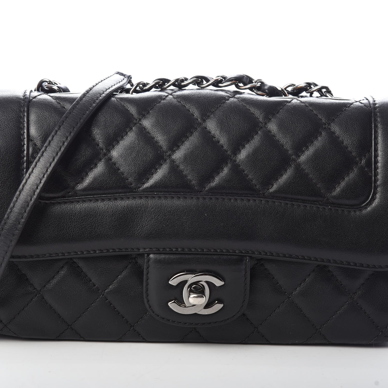 Chanel Calfskin Quilted Small Coco Corset Flap Black 8 of 10