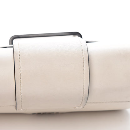 Prada City Calf Plex Ribbon Bag White Black 27 of 30
