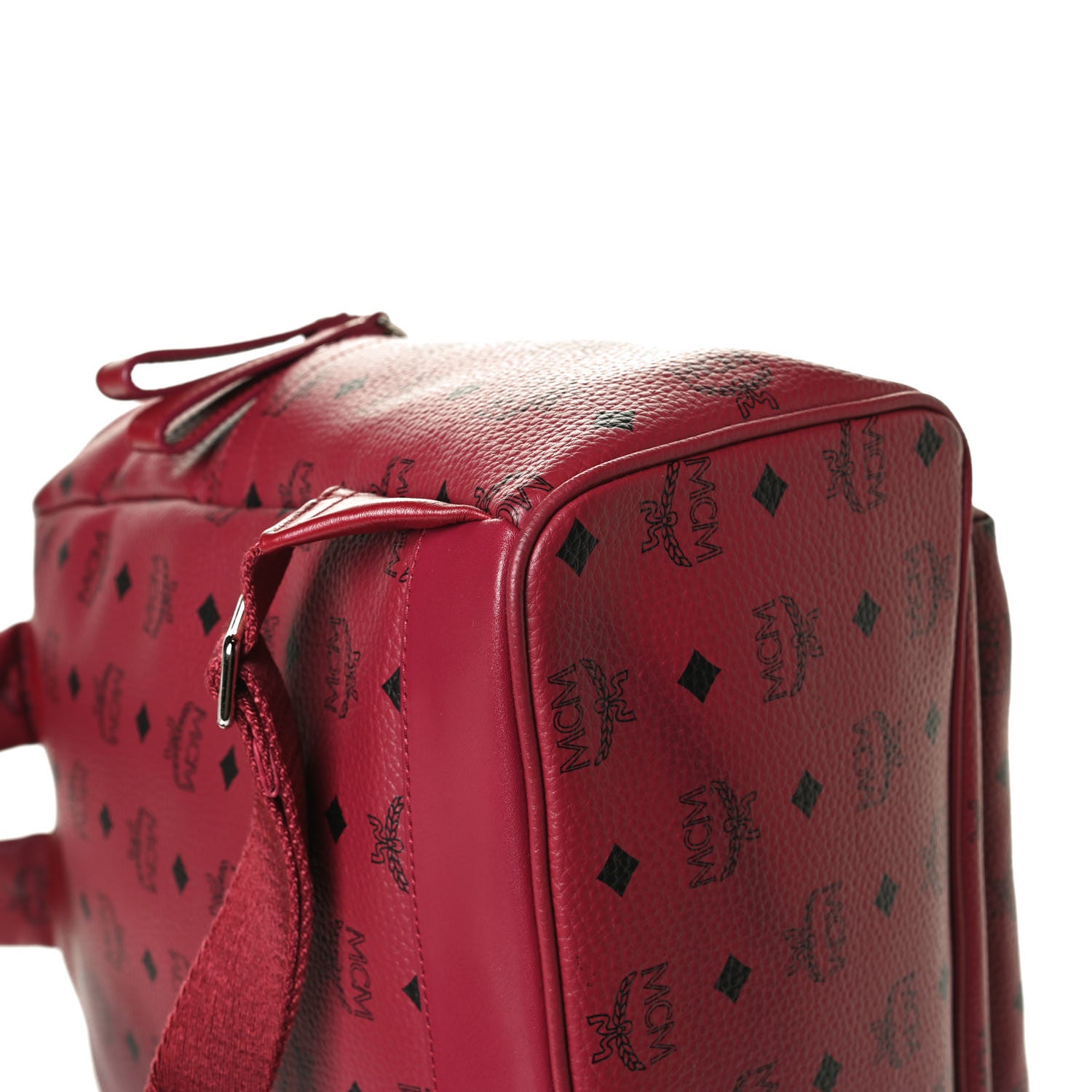 MCM Visetos Large Stark Backpack Scooter Red 6 of 12