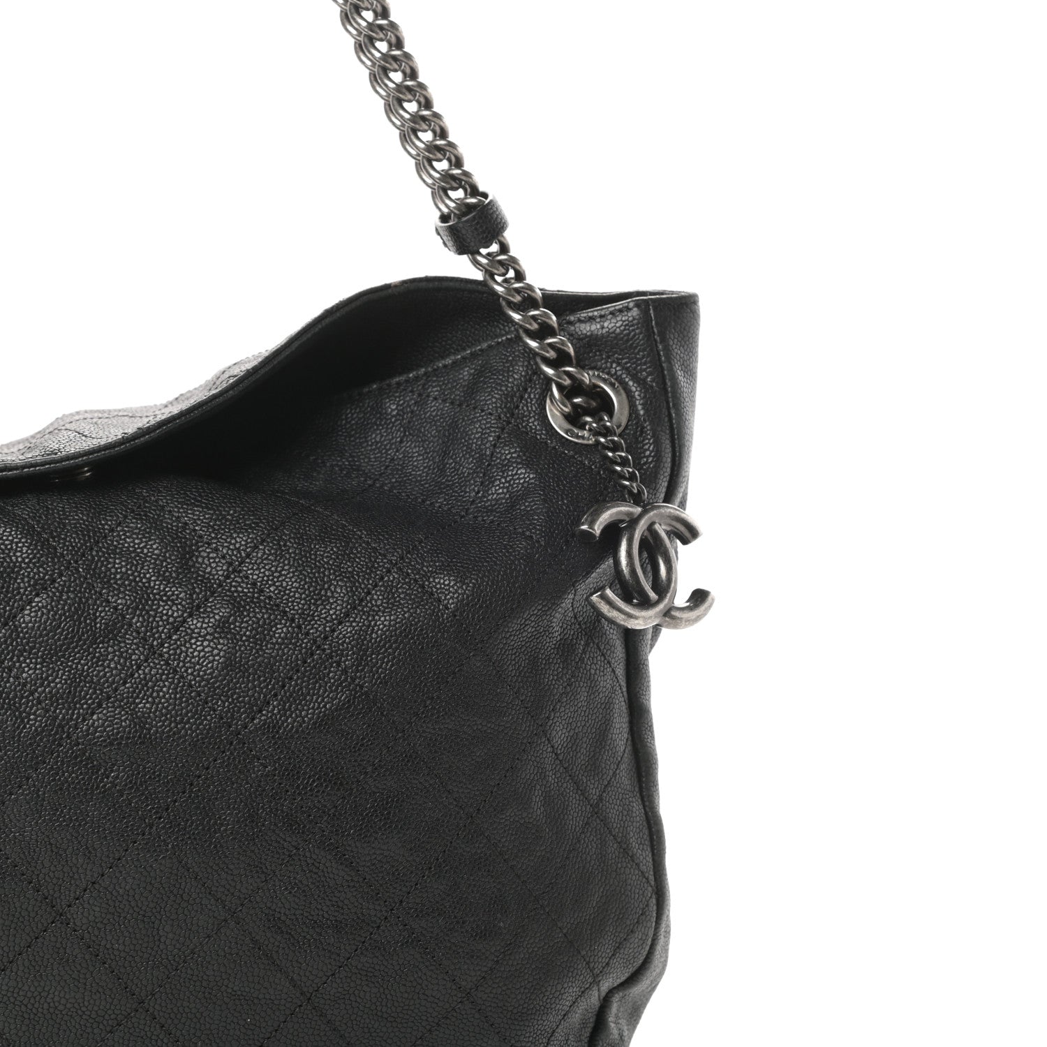 Chanel Caviar Quilted Simply CC Hobo Black 8 of 14