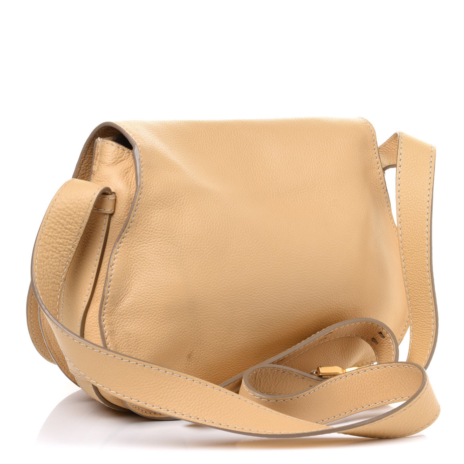 Chloe Grained Calfskin Medium Marcie Saddle Bag Sunlight 2 of 11