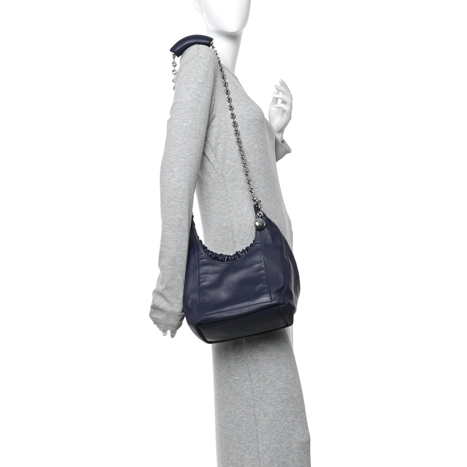 Loewe Nappa Small Squeeze Bag Abyss Blue 2 of 14