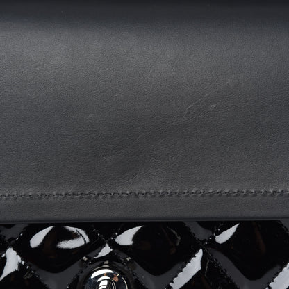 Chanel Patent Quilted Jumbo Double Flap Black 10 of 11