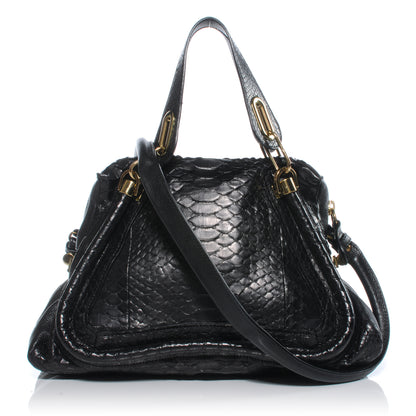 Chloe Python Medium Paraty Black 1 of 8