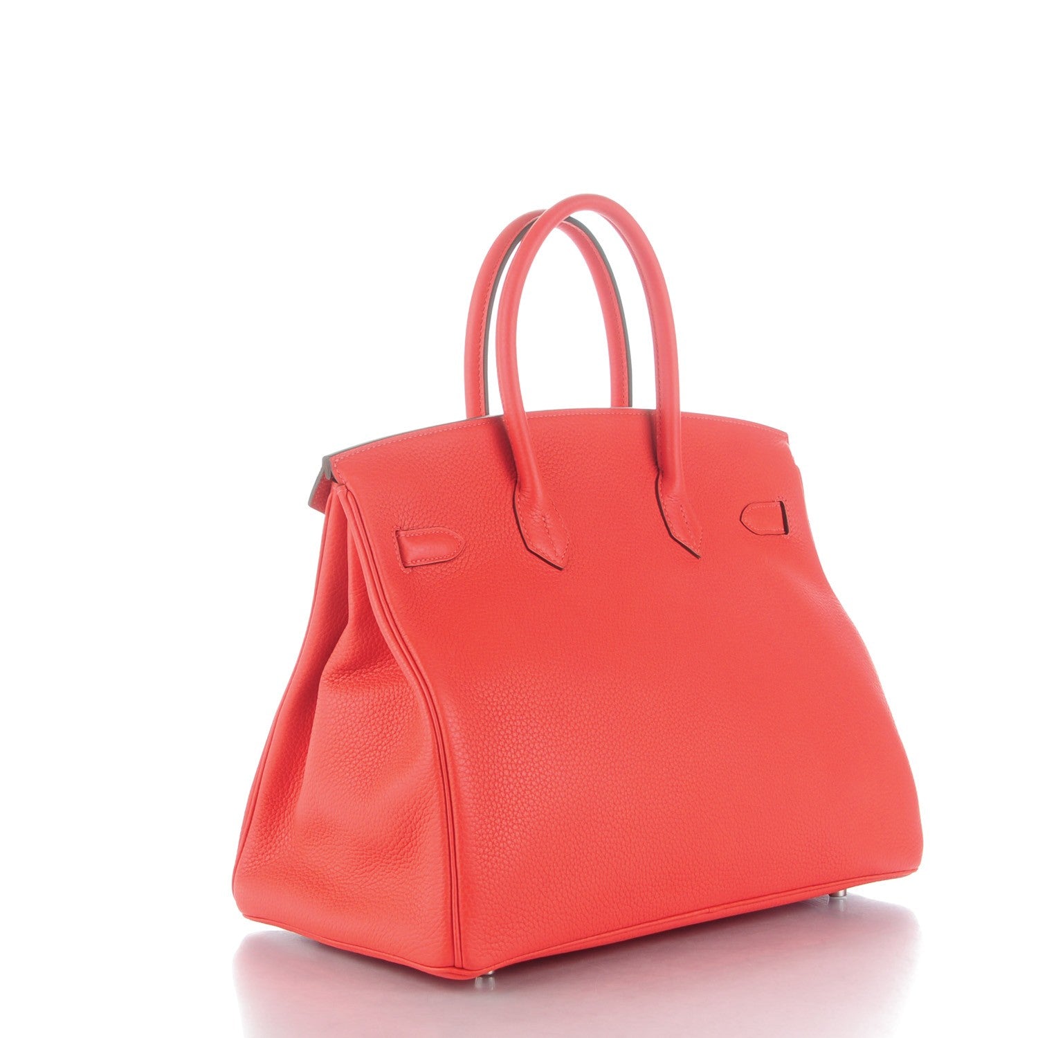 Hermes Taurillon Clemence Birkin 35 Rouge Pivoine 3 of 24