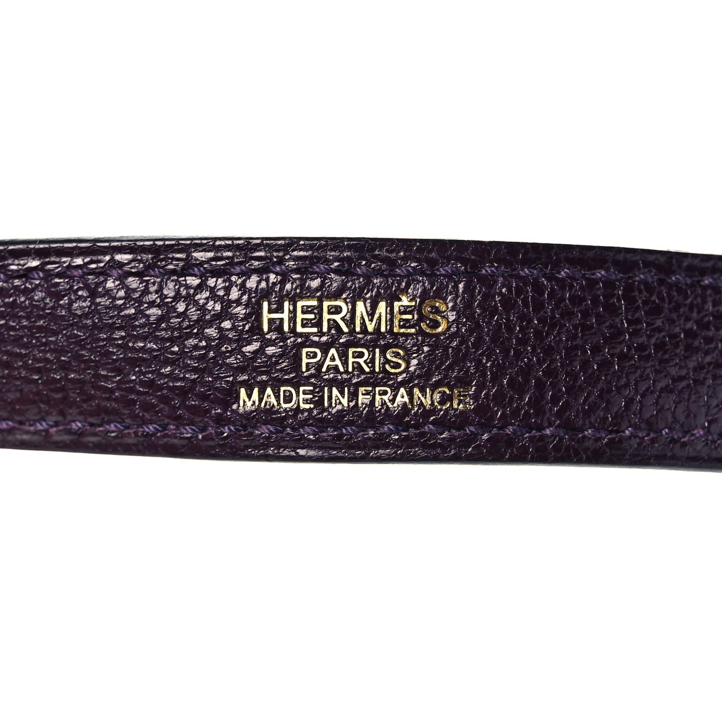 Chevre Mysore Horseshoe Kelly Sellier 25 Raisin Gris Perle