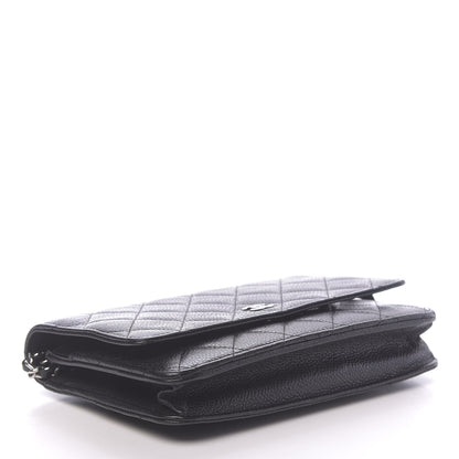 Chanel Caviar Quilted Wallet On Chain WOC Black 4 of 12