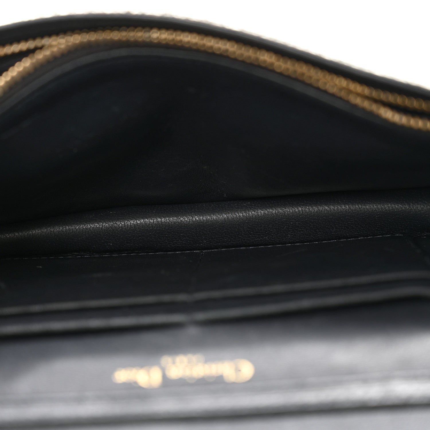 Christian Dior Metallic Ceramic Effect Deerskin Diorama Wallet on Chain Pouch Silver 5 of 12