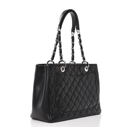 Chanel Caviar Quilted Grand Shopping Tote GST Black 3 of 8