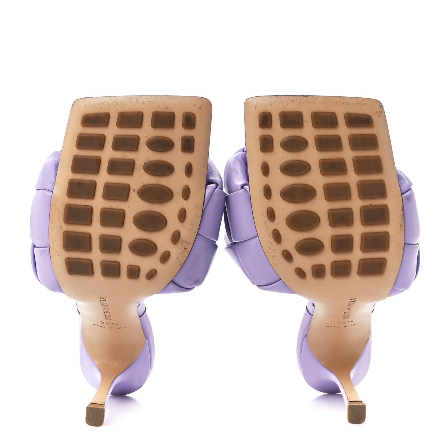 Nappa Maxi Intrecciato Lido Mule Sandals 39.5 Wisteria