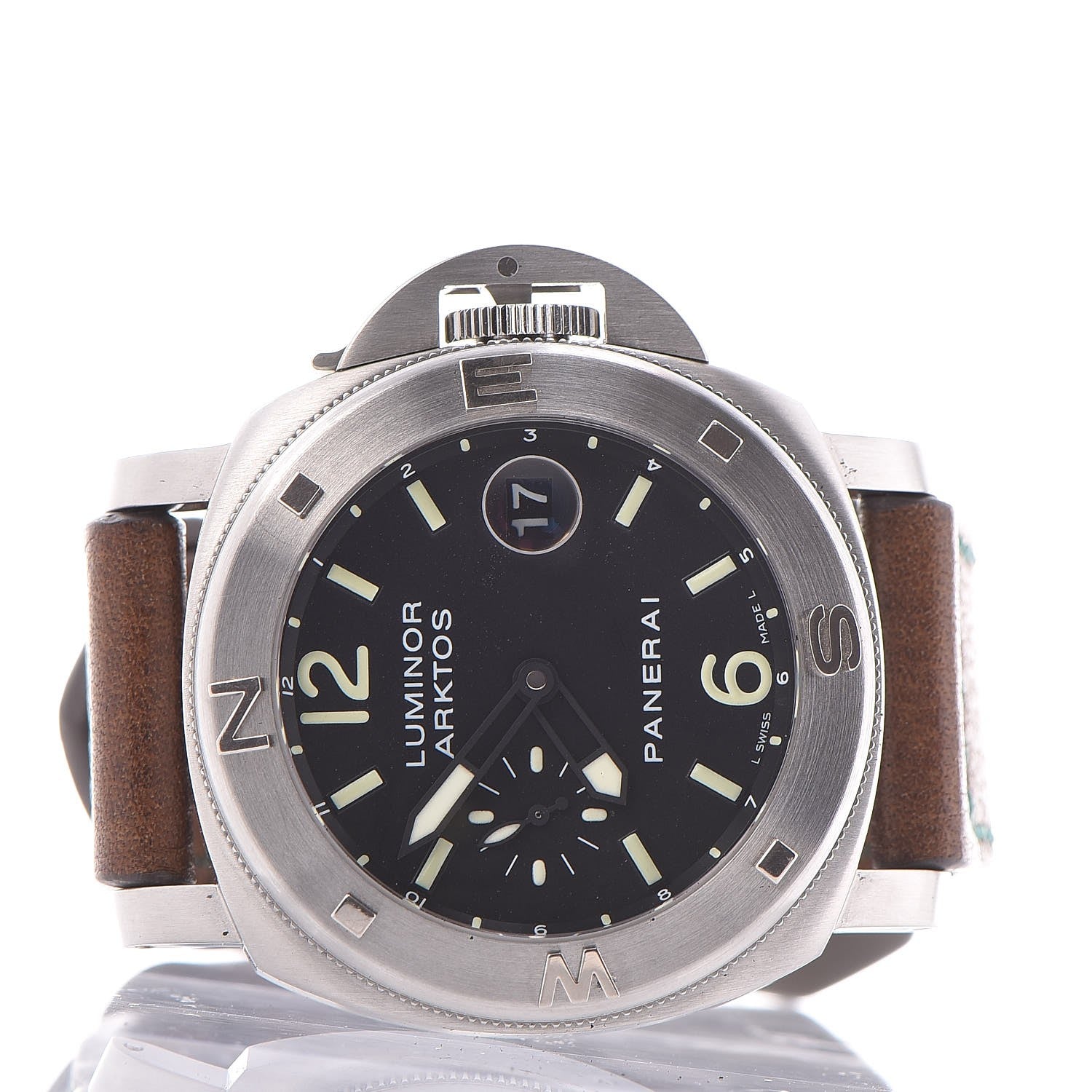 Panerai Stainless Steel Calfskin 44mm Luminor Arktos Special Edition Automatic Watch Black PAM00092 3 of 12