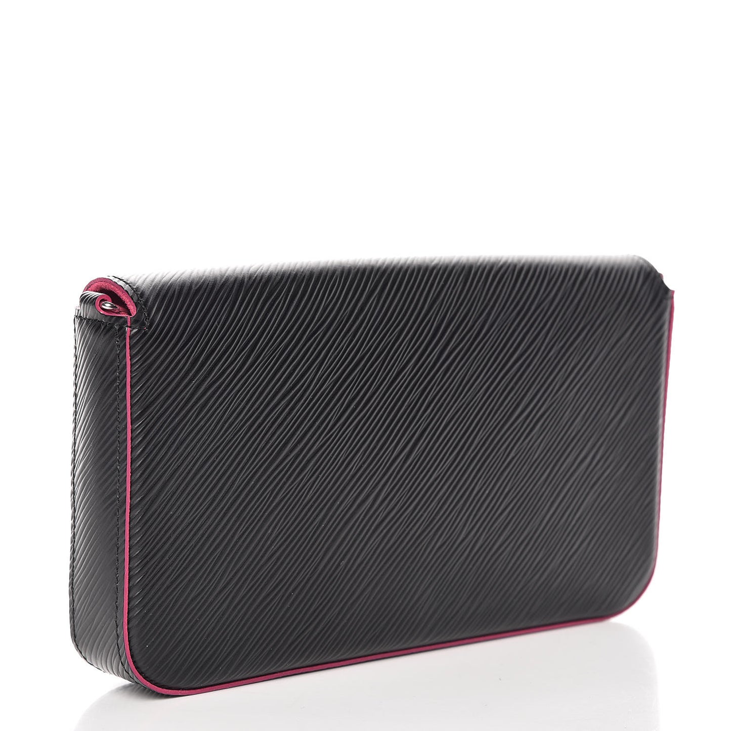 Epi Pochette Felicie Black Hot Pink