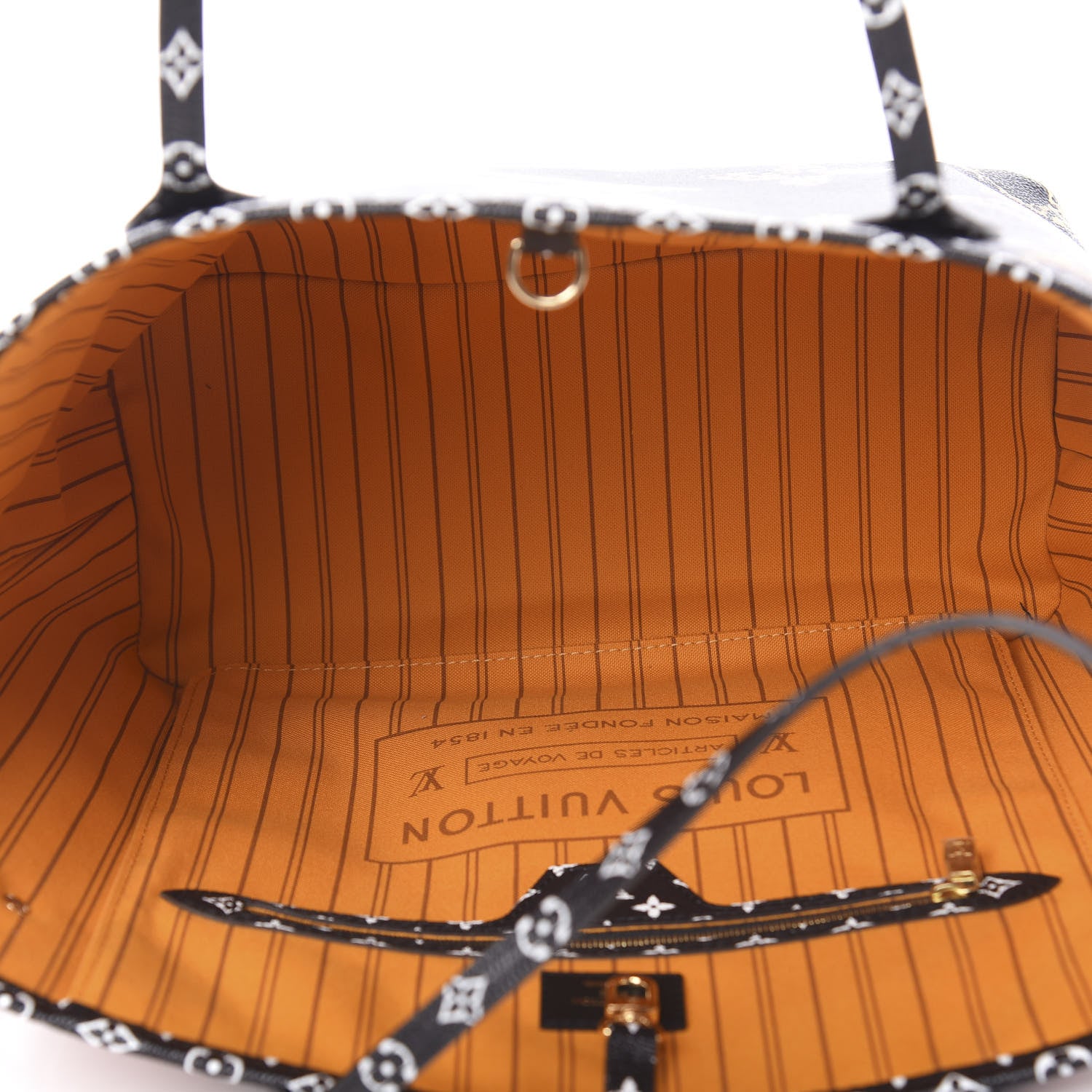 Louis Vuitton Monogram Giant Jungle Neverfull MM Black 5 of 10