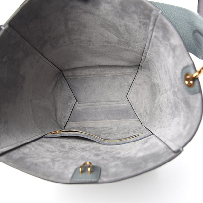 Celine Soft Grained Calfskin Sangle Bucket Bag Storm 4 of 8