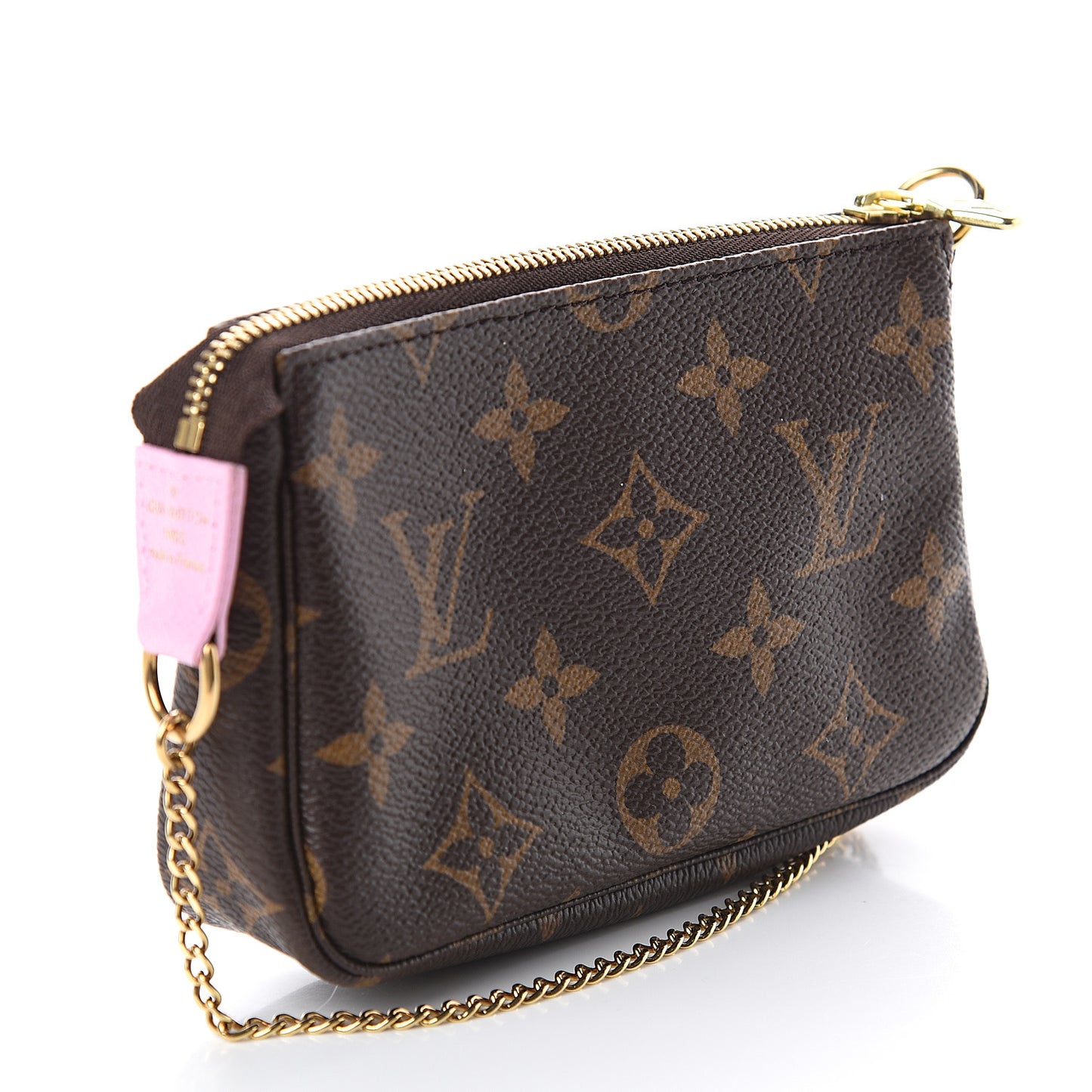 Monogram 2016 Christmas Animation Mini Pochette Accessories Rose Ballerine