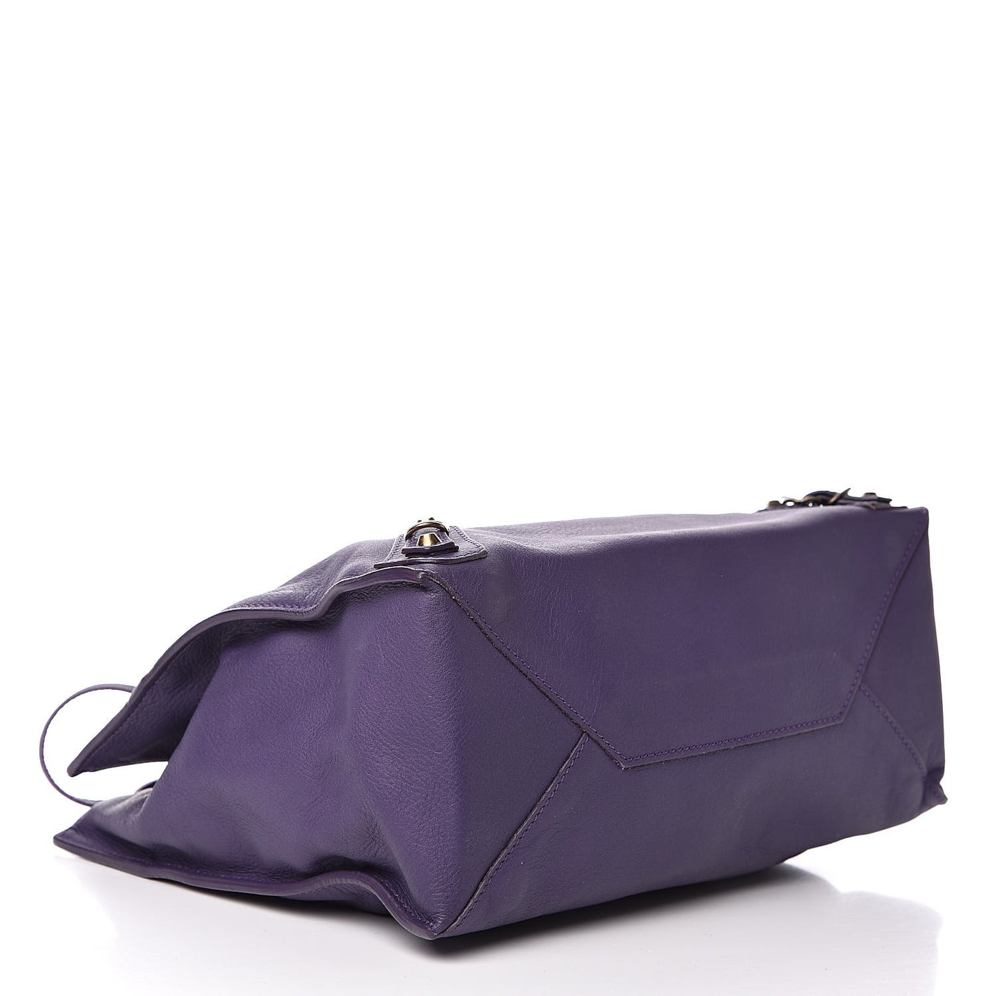 Veau Mini Papier Tote Purple