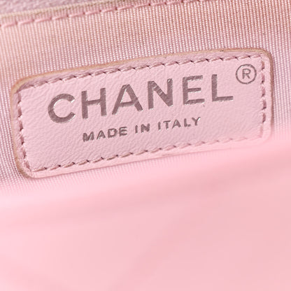 Chanel Calfskin Stitched Small Ring My Bag Flap Crossbody Pink 6 of 14