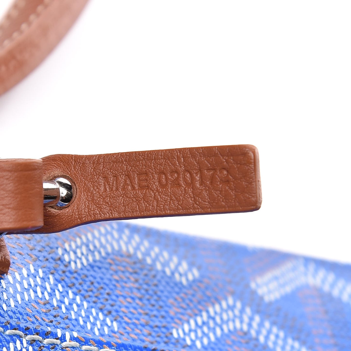 Goyardine Reversible Anjou PM Sky Blue Gold